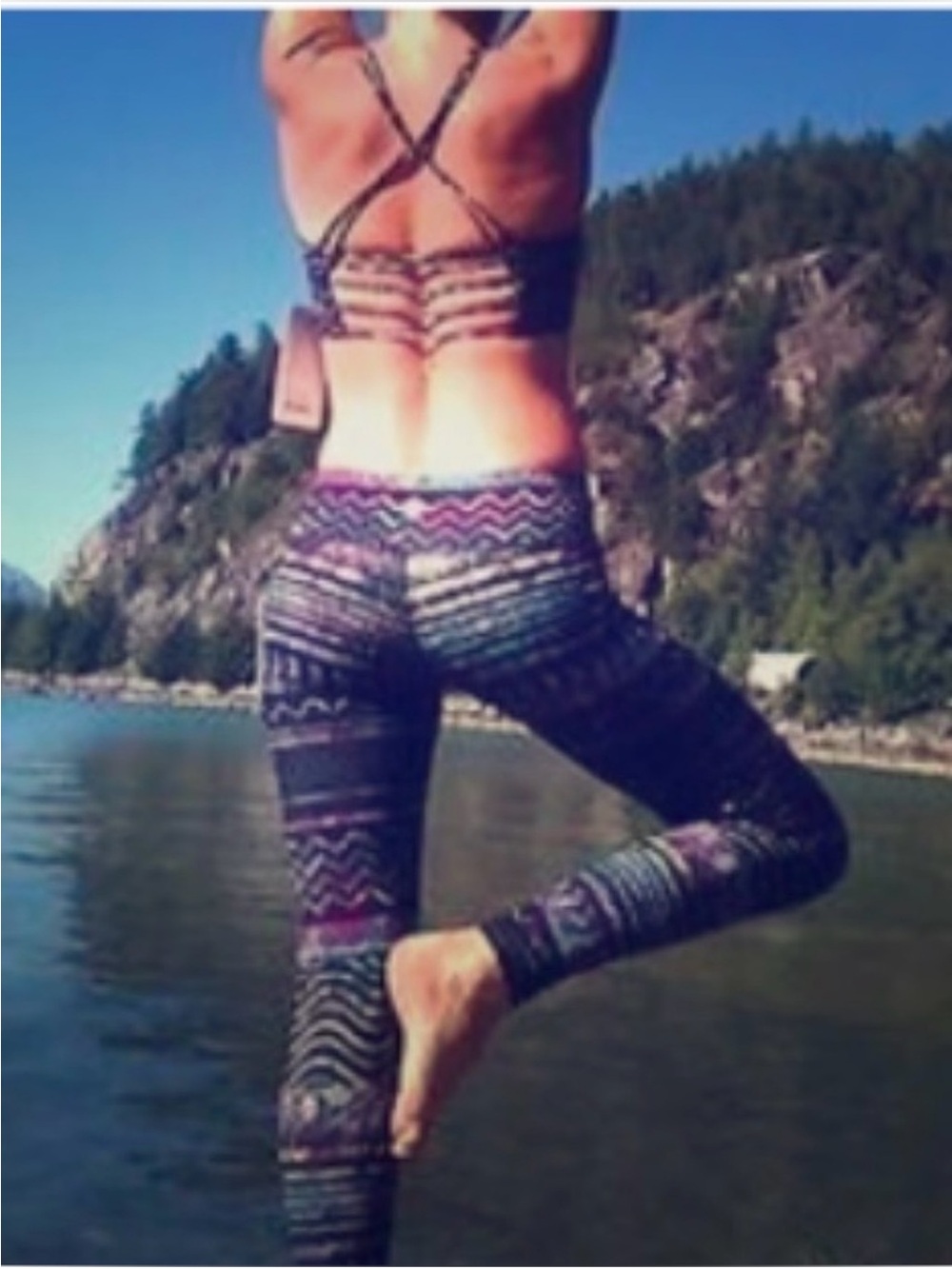 Lululemon Wanderlust Tribal Wander Onder Wunder Under Pants 31" Sz 2